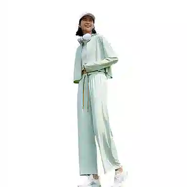 八哥 防晒轻薄透气宽松直筒垂感百搭休闲裤 男女同款