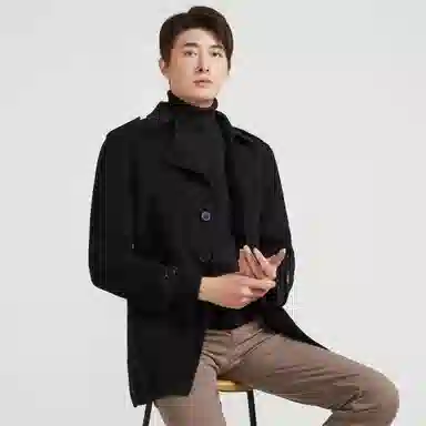 KAISER Wool Coat Black