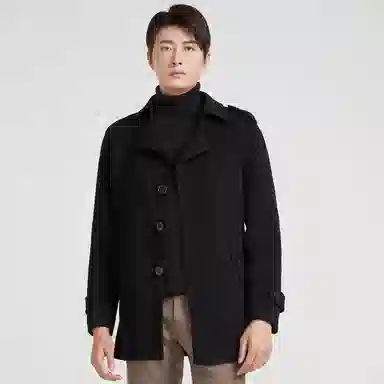 KAISER Wool Coat Black