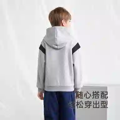 英氏 柔软舒适时尚亲肤连帽长袖卫衣青少年