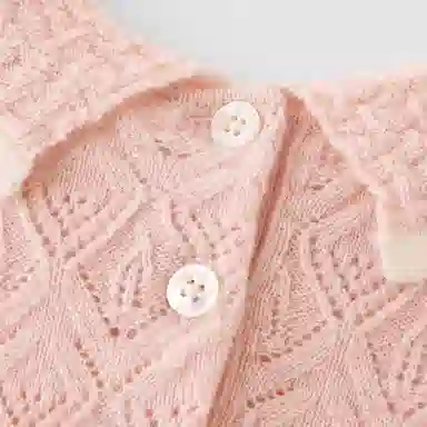 英氏儿童毛衣 羊毛保暖中大童纯色甜美