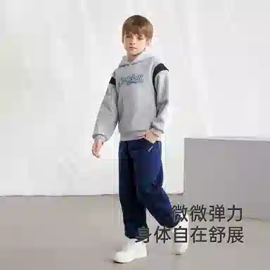 英氏 柔软舒适时尚亲肤连帽长袖卫衣青少年