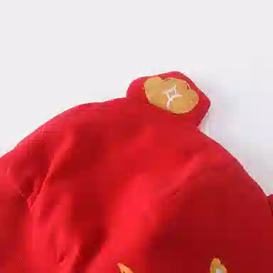 英氏 金宝帽新生儿防风保暖纯棉状元帽 棉 针织帽 儿童款