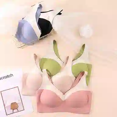 俞兆林 纯色提拉大胸显小上托聚拢防下垂收副乳薄款文胸 女款 组合装