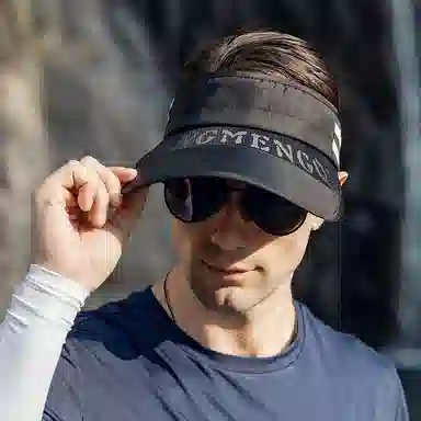 啄木鸟 户外运动大帽檐空顶帽子男骑行防紫外线伸缩抽拉檐遮阳帽子女 聚酯纤维 防晒帽 男女同款情侣款