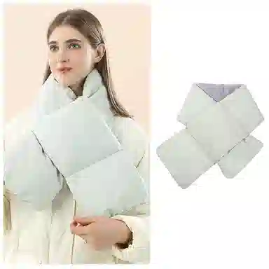 啄木鸟 简约百搭纯色加厚款秋冬季保暖防寒护颈高级感 绒线围巾 男女同款情侣款