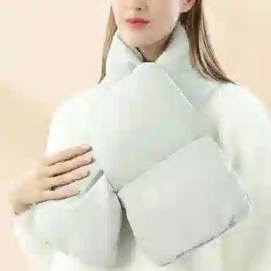 啄木鸟 简约百搭纯色加厚款秋冬季保暖防寒护颈高级感 绒线围巾 男女同款情侣款