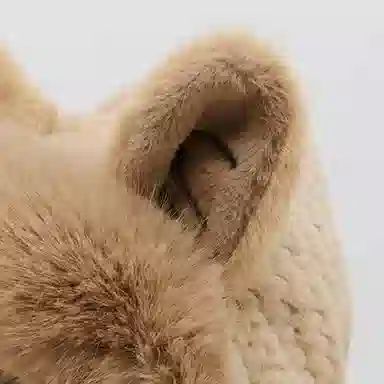 啄木鸟 可爱狐狸耳一体 秋冬保暖加厚护耳防风显脸小 聚酯纤维 斗篷帽 女款