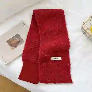 【通勤出街神器】 啄木鸟 圈圈羊毛秋冬季保暖防寒交叉懒人便捷围脖日韩时尚百搭 尼龙 绒线围巾 女款