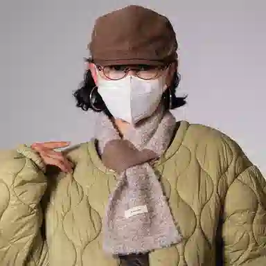 【通勤出街神器】 啄木鸟 圈圈羊毛秋冬季保暖防寒交叉懒人便捷围脖日韩时尚百搭 尼龙 绒线围巾 女款