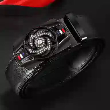 TUCANO Rotating Buckle Leather Belt 3.5cm