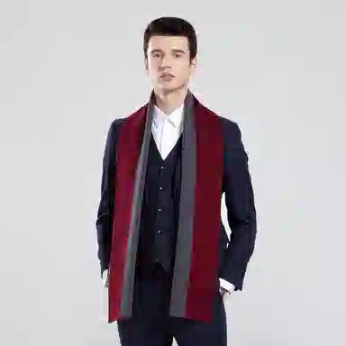 【礼赠保暖佳品】 啄木鸟 【精装】时尚百搭英伦风围脖秋冬季加厚保暖防寒含羊毛针织 围巾 男女同款情侣款