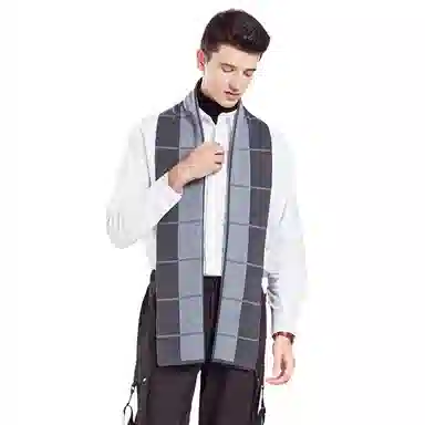 【礼赠保暖佳品】 啄木鸟 【精装】时尚百搭英伦风围脖秋冬季加厚保暖防寒含羊毛针织 围巾 男女同款情侣款