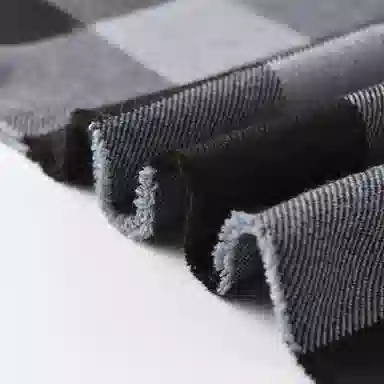 啄木鸟 英伦风经典百搭仿羊绒秋冬季保暖防寒时尚黑白格纹披肩户外防风骑行学生围脖脖套 绒线围巾 男女同款情侣款