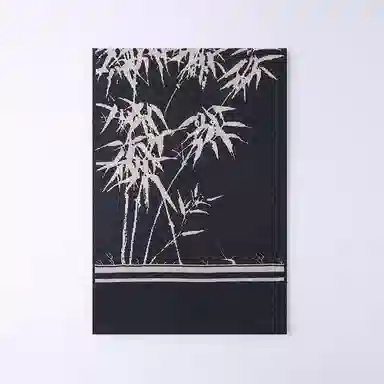 啄木鸟 国潮墨竹写意 冬季保暖文艺潮款 绒线围巾 男女同款情侣款