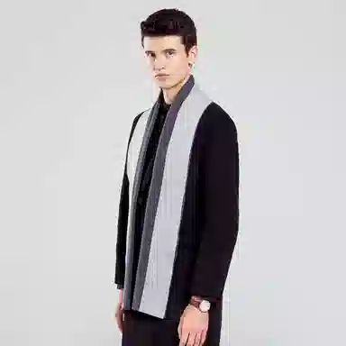 【礼赠保暖佳品】 啄木鸟 【精装】时尚百搭英伦风围脖秋冬季加厚保暖防寒含羊毛针织 围巾 男女同款情侣款