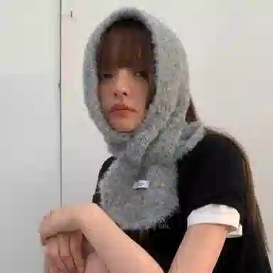 啄木鸟 羊毛韩系时尚百搭保暖加厚防寒百变氛围感显肤白针织 羊毛 绒线围巾 男女同款情侣款