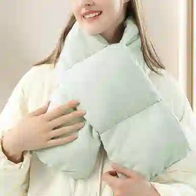 啄木鸟 简约百搭纯色加厚款秋冬季保暖防寒护颈高级感 绒线围巾 男女同款情侣款