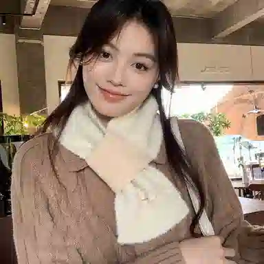 【通勤出街神器】 啄木鸟 圈圈羊毛秋冬季保暖防寒交叉懒人便捷围脖日韩时尚百搭 尼龙 绒线围巾 女款