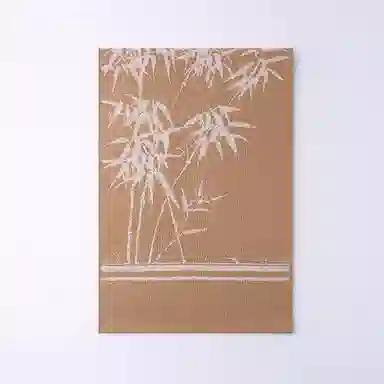 啄木鸟 国潮墨竹写意 冬季保暖文艺潮款 绒线围巾 男女同款情侣款