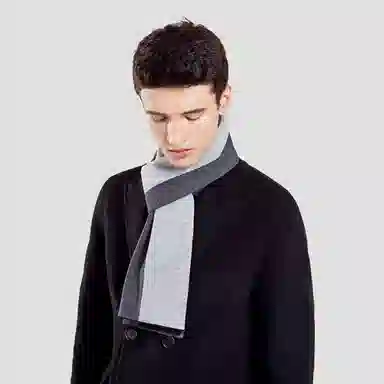 【礼赠保暖佳品】 啄木鸟 【精装】时尚百搭英伦风围脖秋冬季加厚保暖防寒含羊毛针织 围巾 男女同款情侣款