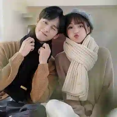 啄木鸟 韩版百搭帽子围巾两件套装加宽加厚保暖防寒肤白显脸小文艺氛围感 腈纶 绒线帽 男女同款情侣款