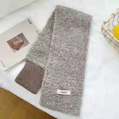 【通勤出街神器】 啄木鸟 圈圈羊毛秋冬季保暖防寒交叉懒人便捷围脖日韩时尚百搭 尼龙 绒线围巾 女款