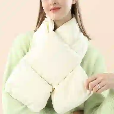 啄木鸟 简约百搭纯色加厚款秋冬季保暖防寒护颈高级感 绒线围巾 男女同款情侣款