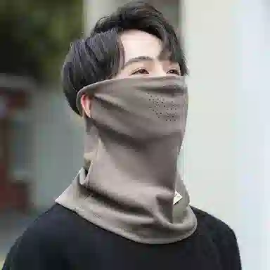 【秋冬必备】 啄木鸟 秋冬加厚保暖围脖面罩包头帽高颜值滑雪骑行挂耳面罩帽子两件组合 德绒 绒线帽 男女同款情侣款