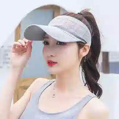 啄木鸟 户外防紫外线出游骑行运动遮阳 聚酯纤维 防晒帽 女款