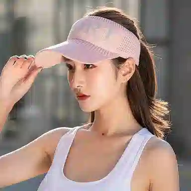 啄木鸟 户外防紫外线出游骑行运动遮阳 聚酯纤维 防晒帽 女款