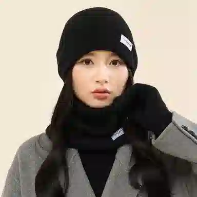 啄木鸟 围巾帽子手套三件套秋冬季加绒保暖防羊驼绒三合一户外骑行围脖套装礼盒精装 腈纶 绒线帽 男女同款情侣款
