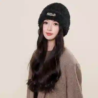 啄木鸟 韩系毛茸茸甜美可爱秋冬季保暖加厚护耳显脸小纯色百搭潮流 聚酯纤维 绒线帽 男女同款情侣款