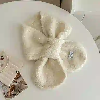 啄木鸟 羊毛韩系时尚百搭保暖加厚防寒百变氛围感显肤白针织 羊毛 绒线围巾 男女同款情侣款