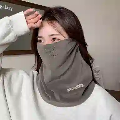 【秋冬必备】 啄木鸟 秋冬加厚保暖围脖面罩包头帽高颜值滑雪骑行挂耳面罩帽子两件组合 德绒 绒线帽 男女同款情侣款