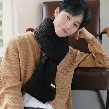 啄木鸟 韩版百搭帽子围巾两件套装加宽加厚保暖防寒肤白显脸小文艺氛围感 腈纶 绒线帽 男女同款情侣款