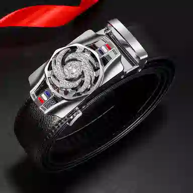 TUCANO Rotating Buckle Leather Belt 3.5cm