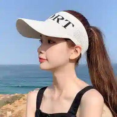 啄木鸟 户外防紫外线出游骑行运动遮阳 聚酯纤维 防晒帽 女款