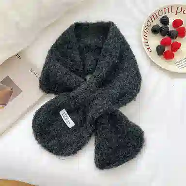 啄木鸟 羊毛韩系时尚百搭保暖加厚防寒百变氛围感显肤白针织 羊毛 绒线围巾 男女同款情侣款