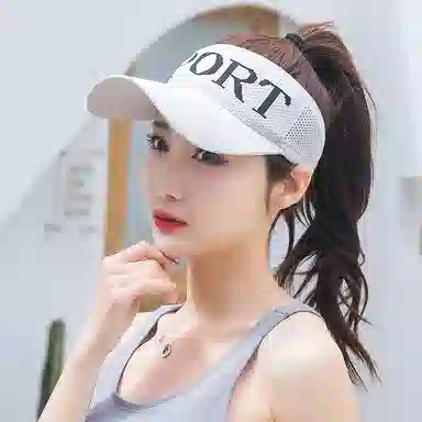 啄木鸟 户外防紫外线出游骑行运动遮阳 聚酯纤维 防晒帽 女款