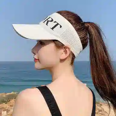 啄木鸟 户外防紫外线出游骑行运动遮阳 聚酯纤维 防晒帽 女款