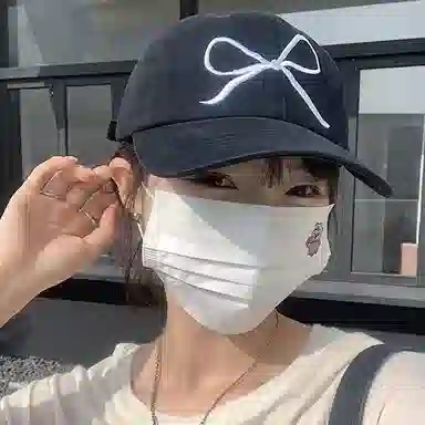 啄木鸟 刺绣蝴蝶结可爱甜美棒球帽显脸小休闲学生户外遮阳帽 棉 鸭舌帽 女款