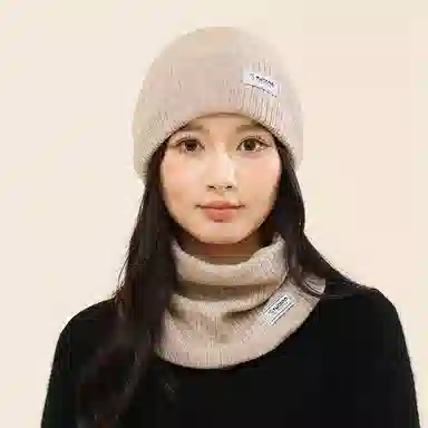 啄木鸟 围巾帽子手套三件套秋冬季加绒保暖防羊驼绒三合一户外骑行围脖套装礼盒精装 腈纶 绒线帽 男女同款情侣款
