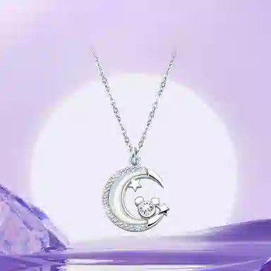Disney Mickey Dreamy Star Moon Necklace