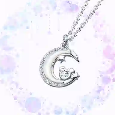 Disney Mickey Dreamy Star Moon Necklace