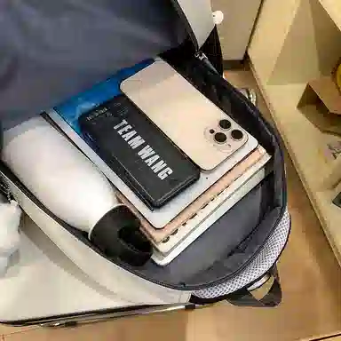 菲姿卓尔 大容量撞色 尼龙 双肩包 男女同款情侣款 多色