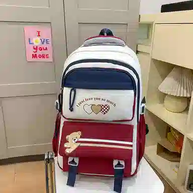 菲姿卓尔 大容量撞色 尼龙 双肩包 男女同款情侣款 多色