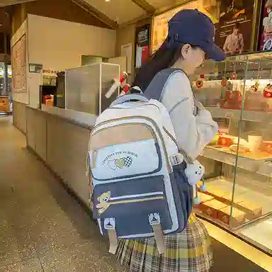 菲姿卓尔 大容量撞色 尼龙 双肩包 男女同款情侣款 多色