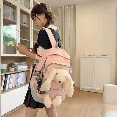 菲姿卓尔 可爱卡通玩偶 尼龙 双肩包 女款 多色