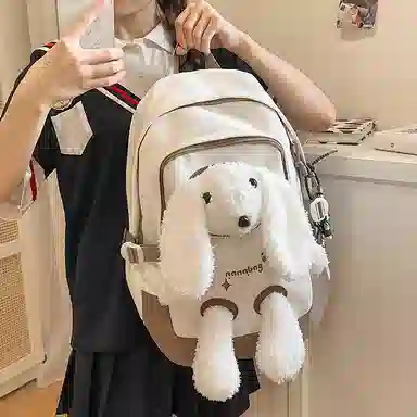 菲姿卓尔 可爱卡通玩偶 尼龙 双肩包 女款 多色